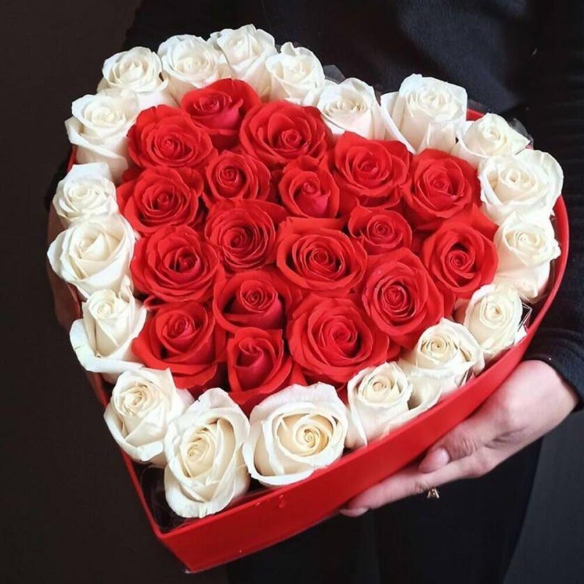 Heart Roses box