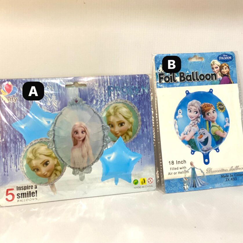 Frozen foil balloons