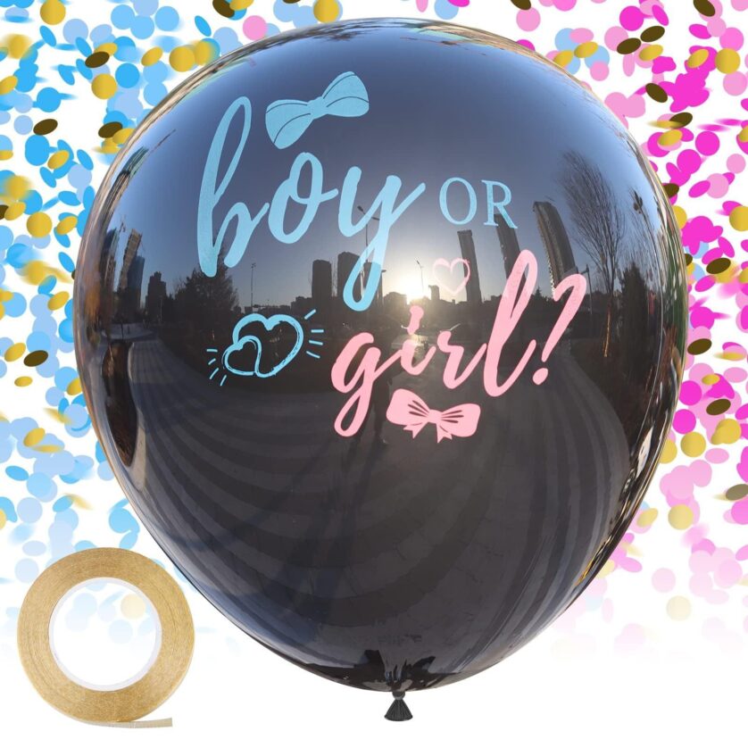 Gender reveal balloon