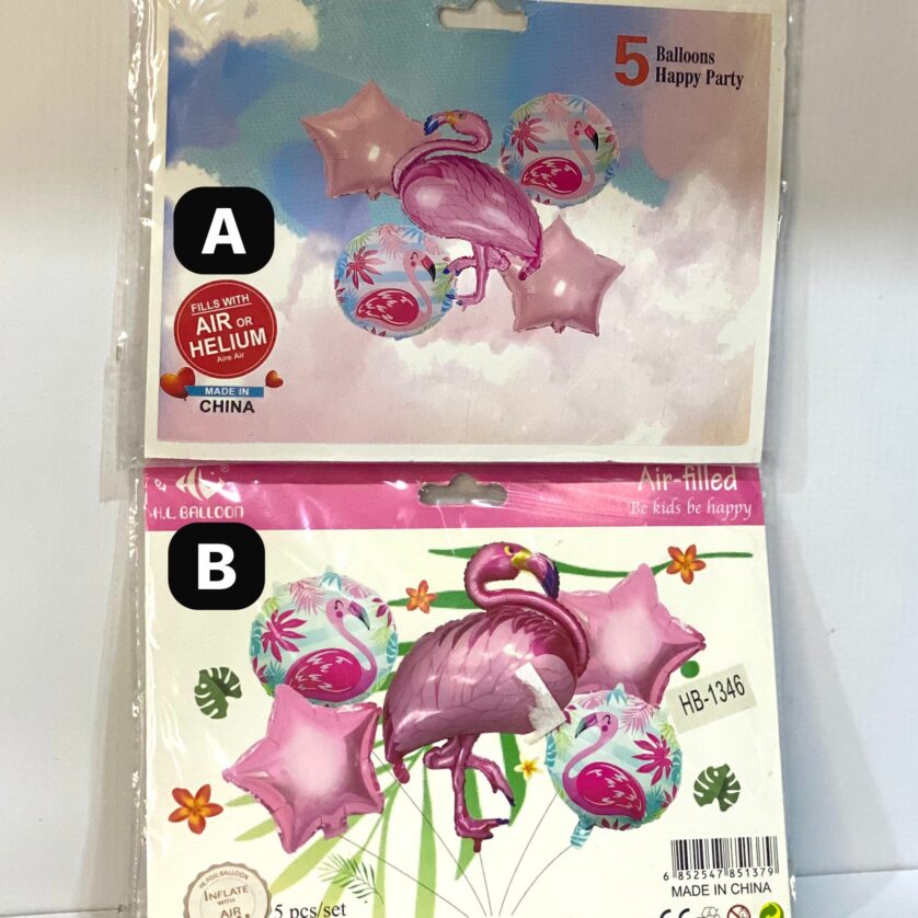 Flamingo foil balloons