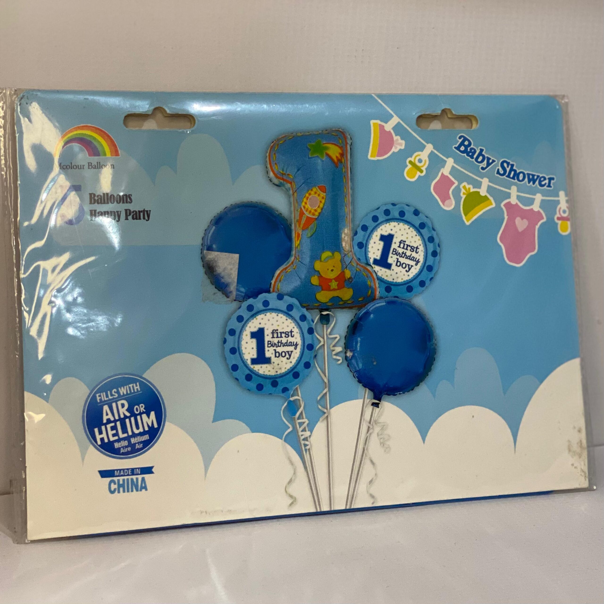 Birthday boy foil balloons