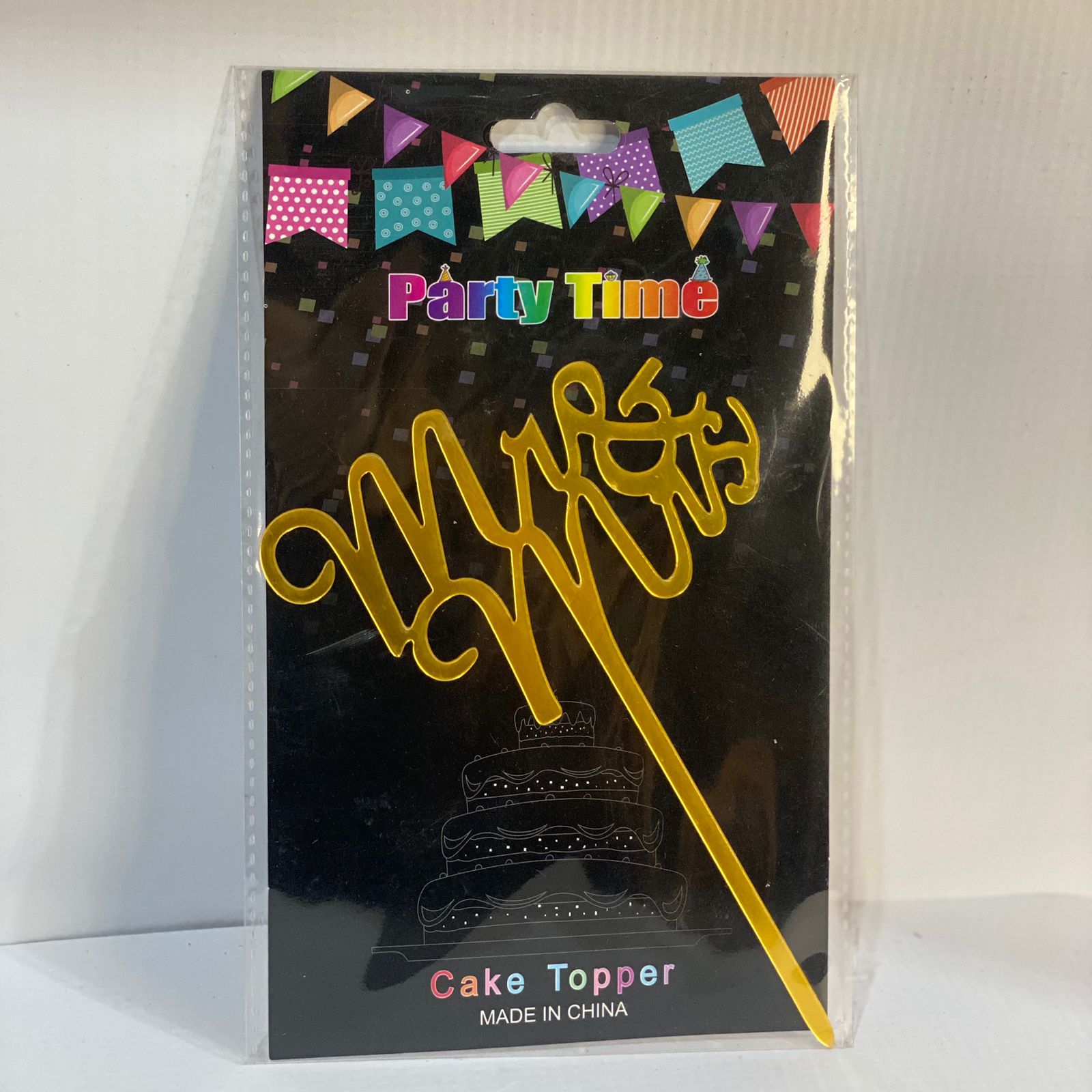 Plexy Mr & Mrs cake topper (for cake decoration)