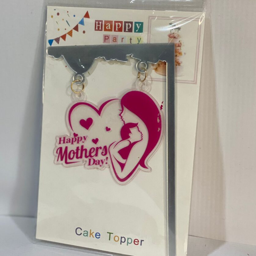 Plexy happy mother’s day cake topper (for cake decoration)