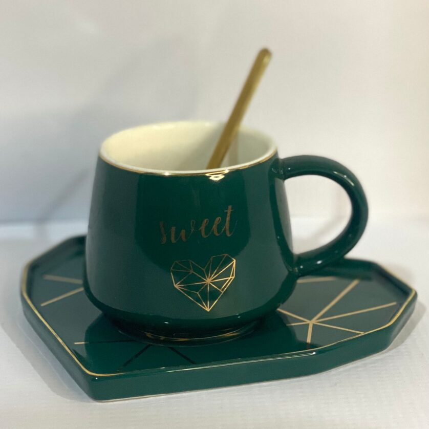 Coffee mug with plate