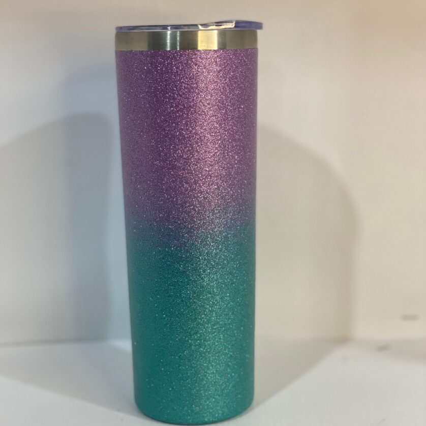 Glitter thermal mug stainless steel