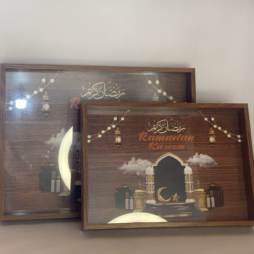 Wood Ramadan tray - Image 2